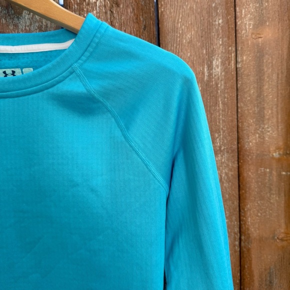 UNDER ARMOUR Women’s Blue Fitted Base 2.0 Long Sleeve Performance Top Size Small - Picture 3 of 13